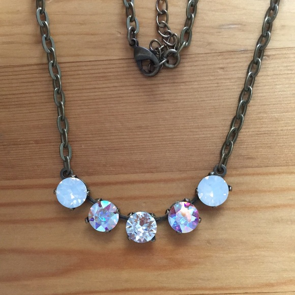 Aurora Borealis + Opal Crystal Necklace - Picture 15 of 16